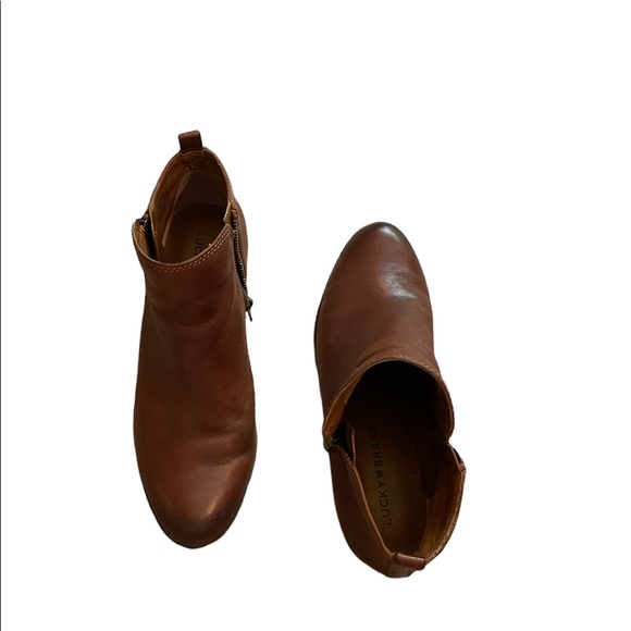 Lucky Brand Brown Booties - Picture 1 of 4